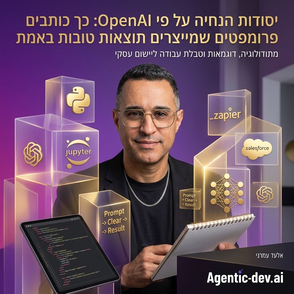 יסודות הנחיה על פי OpenAI: כך כותבים פרומפטים שמייצרים תוצאות טובות באמת