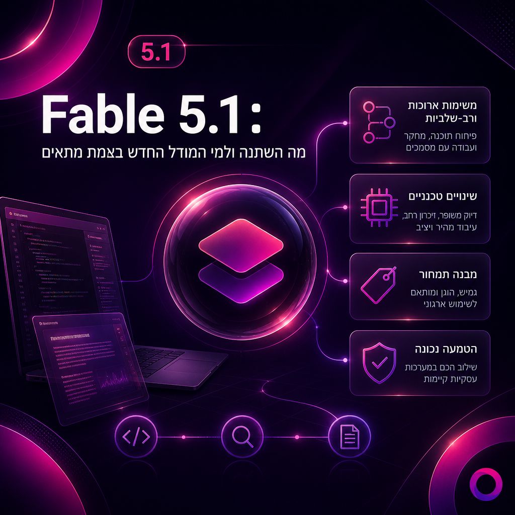 Fable 5.1: מה השתנה ולמי המודל החדש באמת מתאים