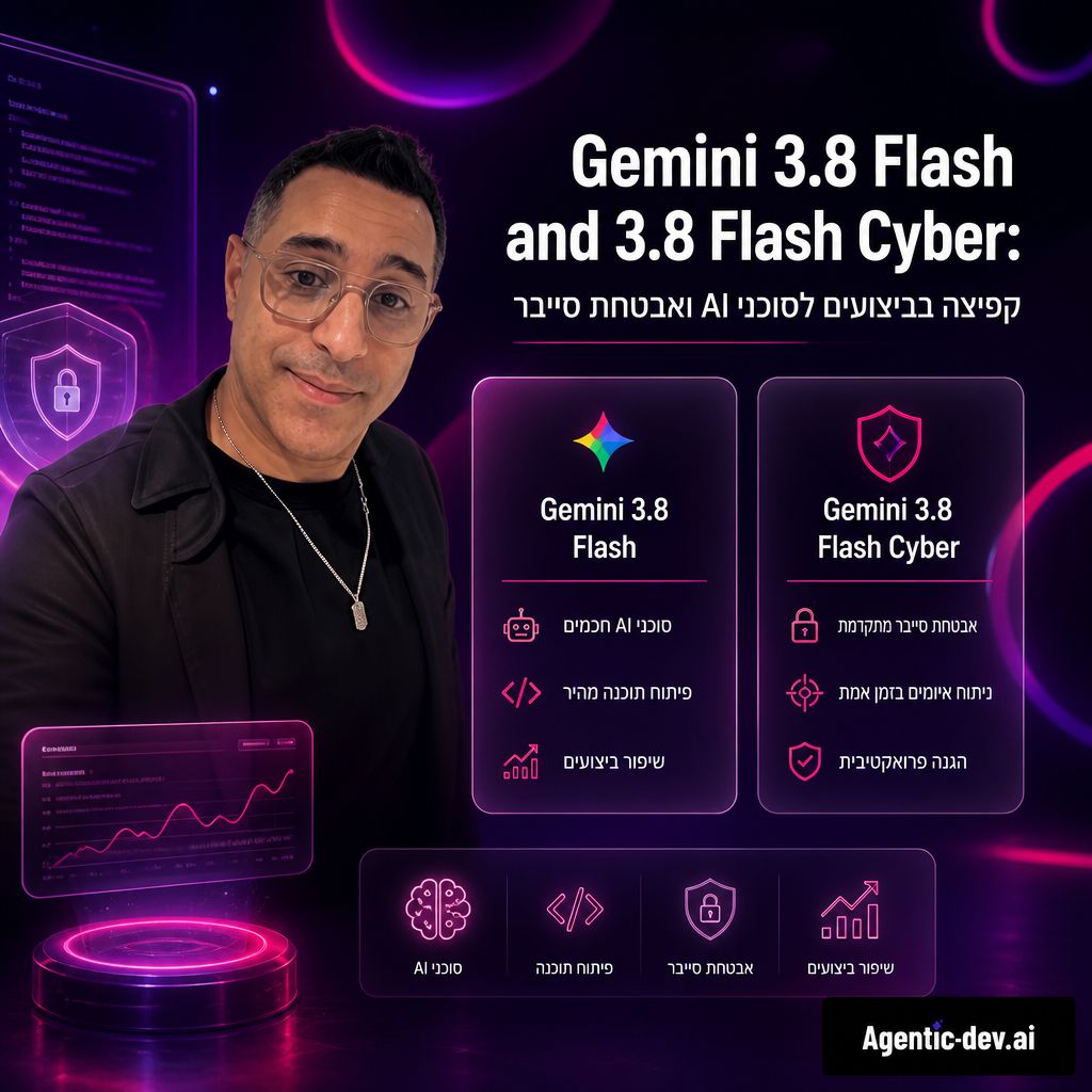 Gemini 3.8 Flash and 3.8 Flash Cyber: קפיצה בביצועים לסוכני AI ואבטחת סייבר