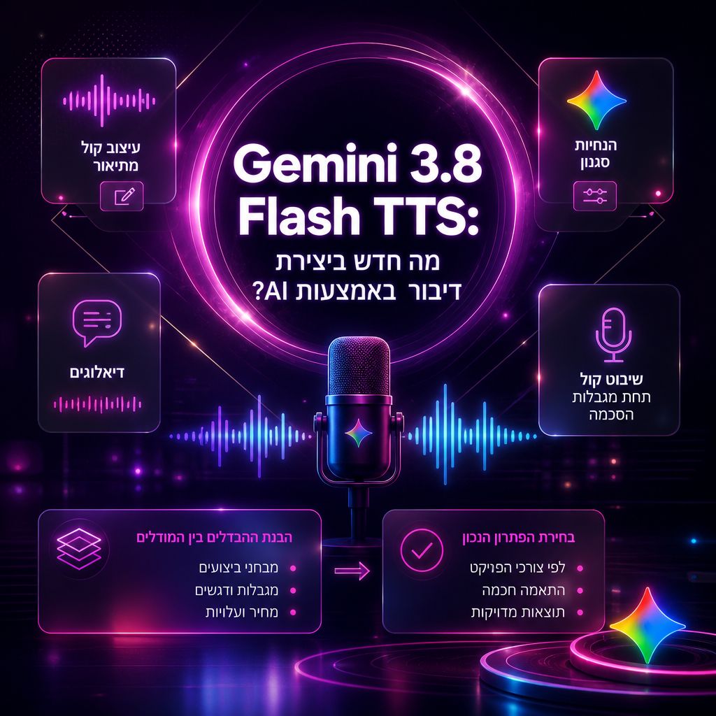 Gemini 3.8 Flash TTS: מה חדש ביצירת דיבור באמצעות AI?