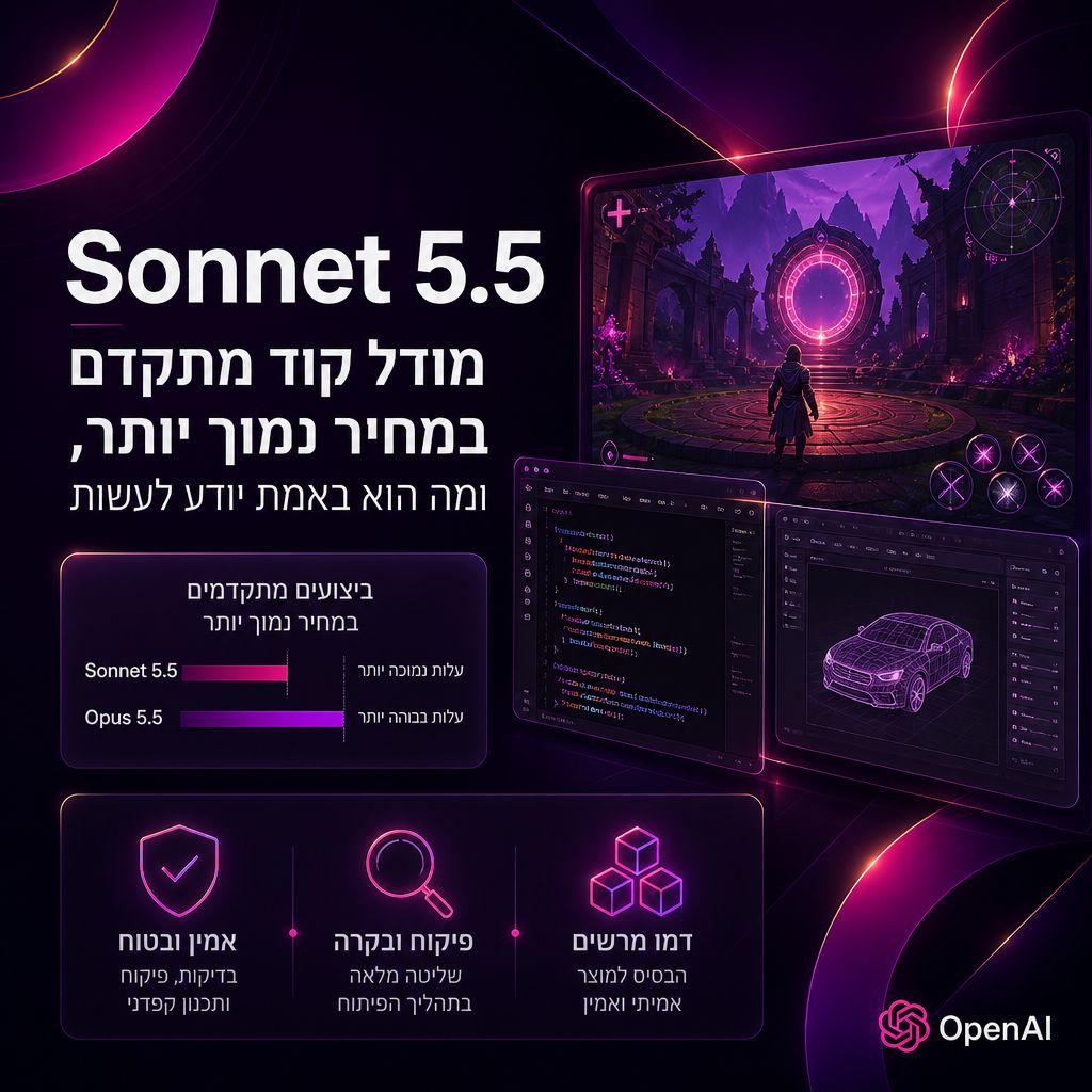 Sonnet 5.5: מודל קוד מתקדם במחיר נמוך יותר, ומה הוא באמת יודע לעשות